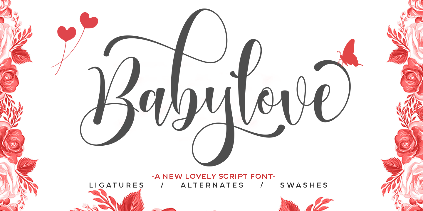 Example font Babylove #1